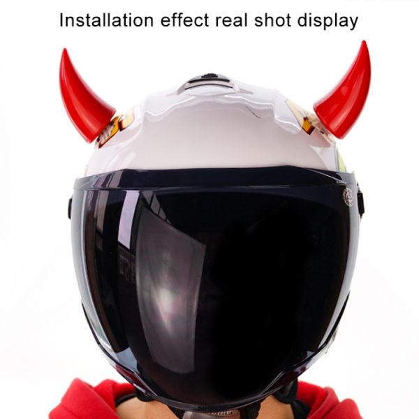 2 PCS Motorcycle Helmet Devil Decoration Motorbike Helmet Suction Cups Horns Decoration Headwear Sucker - Image 8