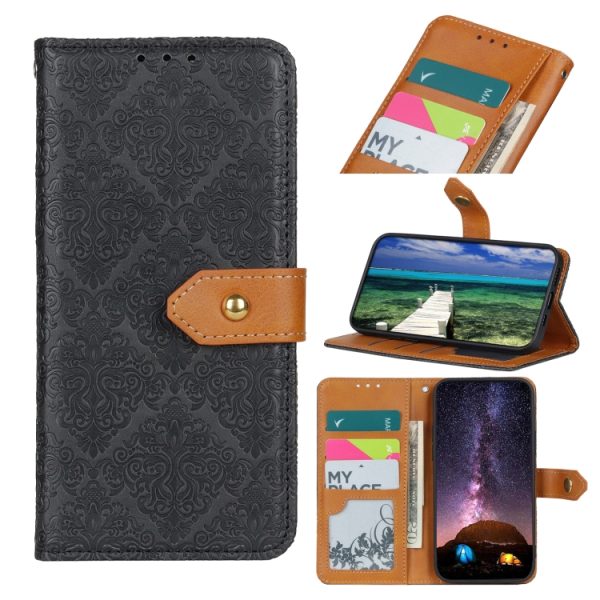 European Floral Embossed Leather Phone Case - Image 10