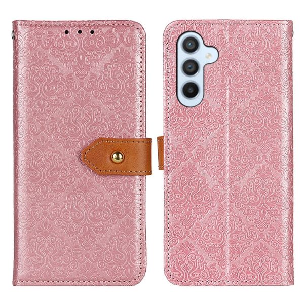 European Floral Embossed Leather Phone Case - Image 15