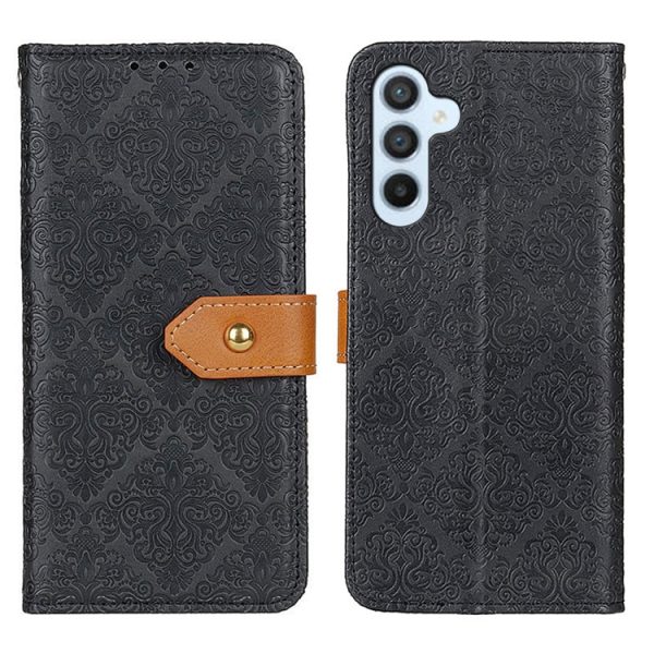 European Floral Embossed Leather Phone Case - Image 19