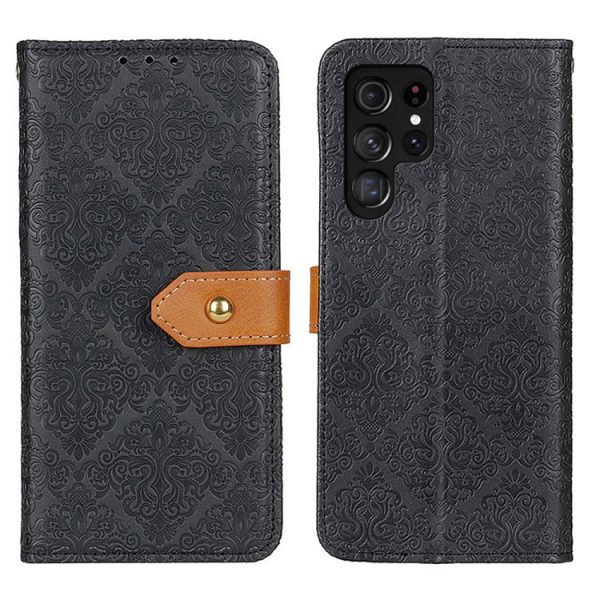 European Floral Embossed Leather Phone Case - Image 28