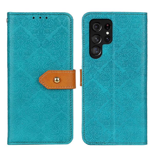 European Floral Embossed Leather Phone Case - Image 29