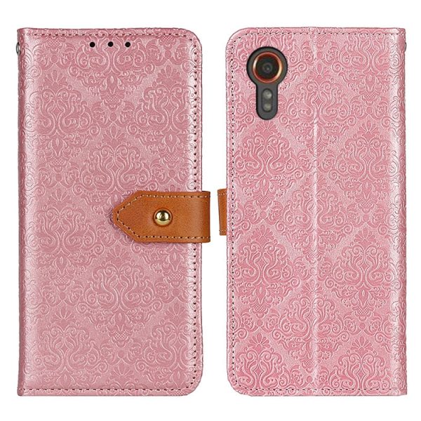 European Floral Embossed Leather Phone Case - Image 33