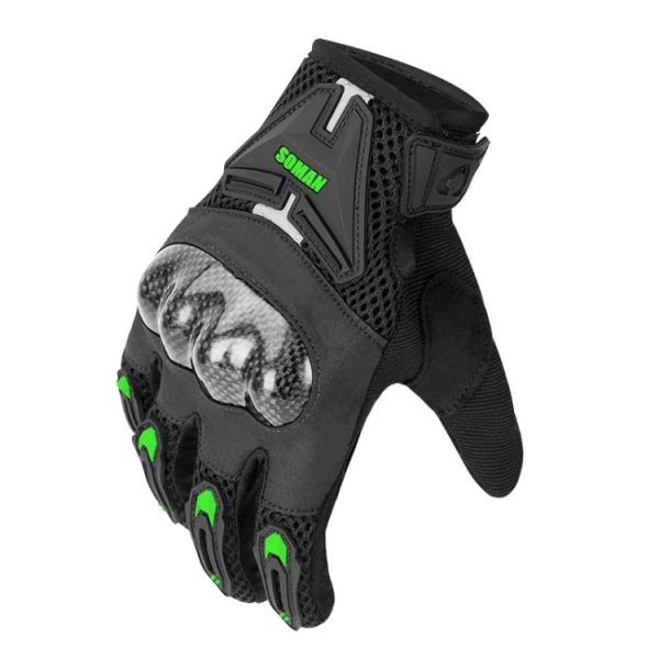 SOMAN Motorcycle Riding Anti-fall Breathable Anti-slip Carbon Fiber Gloves - Image 4