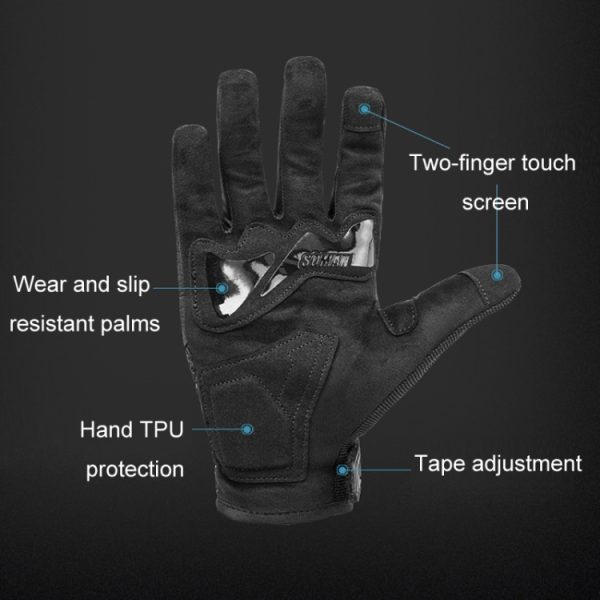 SOMAN Motorcycle Riding Anti-fall Breathable Anti-slip Carbon Fiber Gloves - Image 16